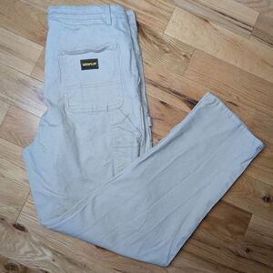 CATERPILLAR Women Pants Size 12 Beige Color Cargo Wide Leg Loose Fit